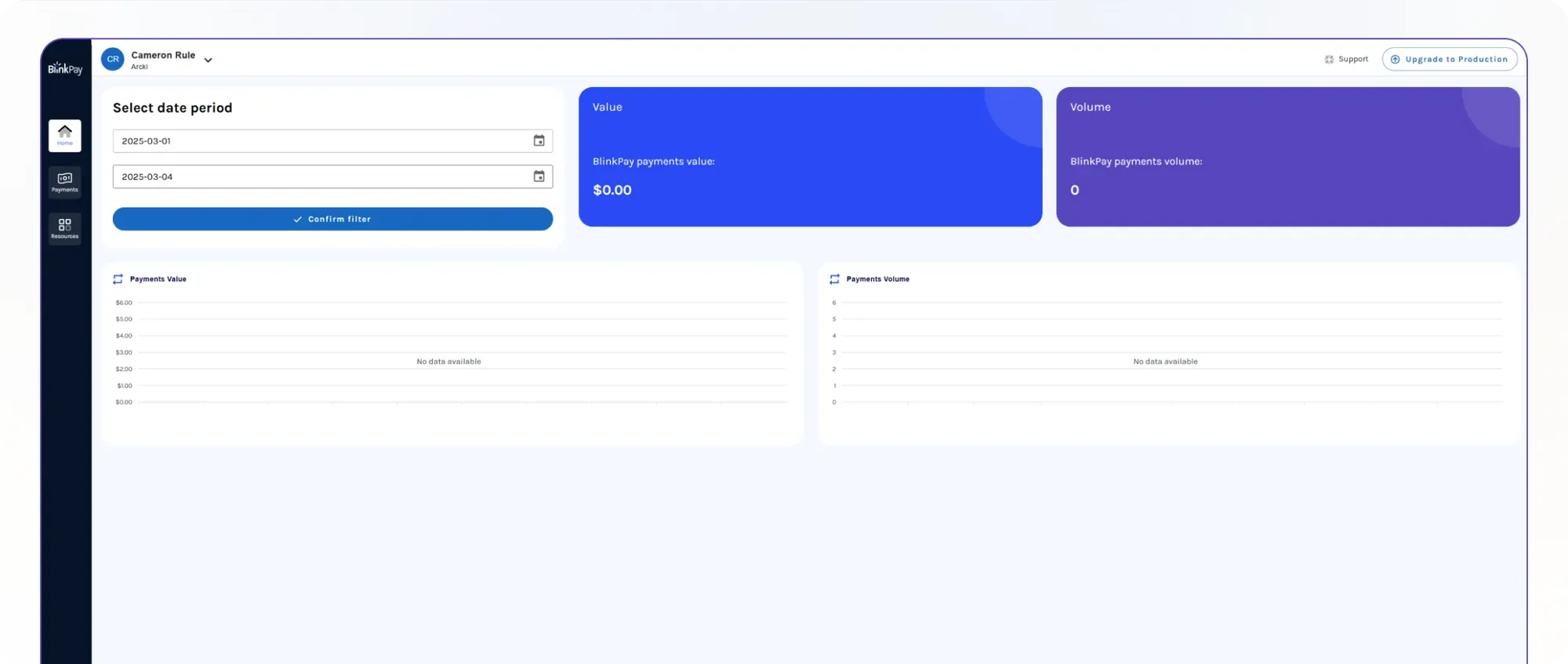 Merchant using BlinkPay payment terminal